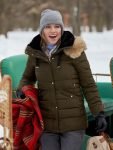 Ava Jensen A Royal Christmas Crush 2023 Parka Hooded Jacket