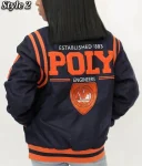 Baltimore Polytechnic Institute Navy Varsity Wool Jacket.
