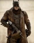 Batman Knightmare Future Brown Distressed Leather Coat