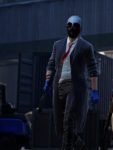 Famous Game Payday 3 Wolf Ulf Black Trench Coat