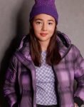 Ha-yoon The Naughty Nine 2023 Imogen Cohen Purple Hooded Puffer Jacket