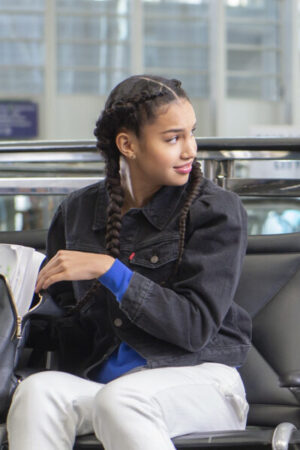 High School Musical Sofia Wylie Gina Black Denim Jacket.