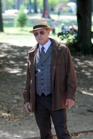 James Spader Tv Series The Blacklist Brown Jacket.