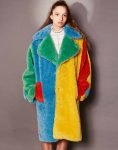 Make Me Scream 2023 Shoniqua Shandai Multicolor Fur Coat.