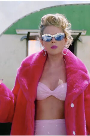 Taylor Swift Miss Americana Pink Fur Coat