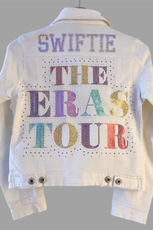 Taylor Swift The Eras Tour Swiftie White Denim Jacket