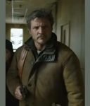 Tv Series The Last Of Us Pedro Pascal Brown Leather Jacket.