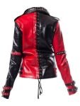 Wwe Toni Storm Black & Red Studded Biker Jacket