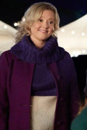 patti murin mystic christmas 2023 purple coat
