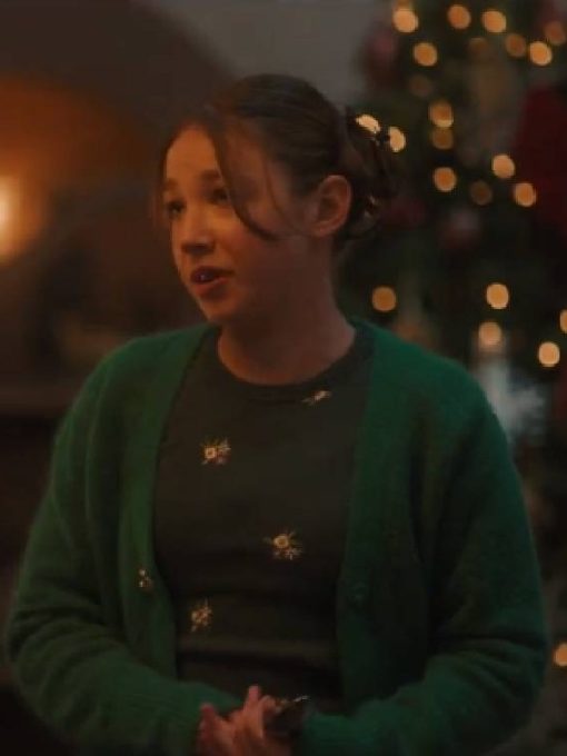 Elizabeth Allen Dick The Santa Clauses Sandra Green Cardigan. Elizabeth Allen Dick The Santa Clauses Sandra Green Cardigan.