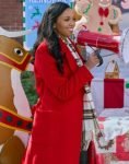 Film Christmas With A Kiss 2023 Mishael Morgan Red Coat
