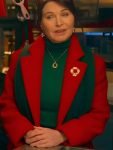Jillian Murray Christmas Keepsake Elizabeth Red Trench Coat.