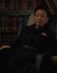 Lu Mei A Murder At The End Of The World 2023 Joan Chen Black Trench Coat.