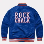 Rock Chalk Kansas Jayhawks Blue Satin Jacket.