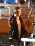 Ryan Gosling The Fall Guy Colt Seavers Black Leather Jacket.