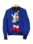 Sonic The Hedgehog 2 Blue Varsity Jacket