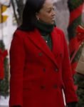 Alicia Gellar Film Yes Chef Christmas 2023 Tia Mowry Red Coat