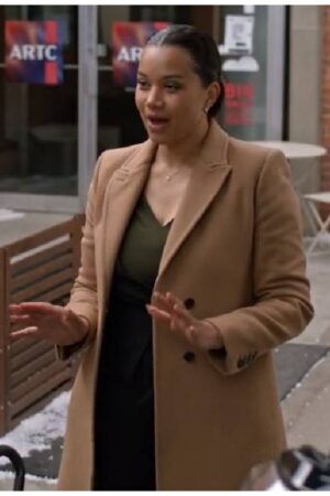 Amy Bell Film Christmas Of Yes 2023 Michele Weaver Brown Coat