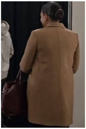 Amy Bell Film Christmas Of Yes 2023 Michele Weaver Coat.