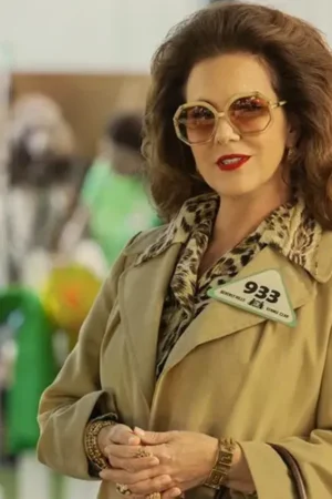 Constance Tv Series Minx S02 Elizabeth Perkins Brown Trench Coat