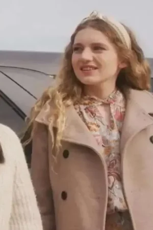Jodie Mccloud Movie The Great Turkey Town Miracle 2023 Emma Bass Wool Coat