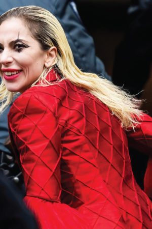 Joker-Lady-Gaga-Red-Blazer