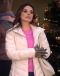 Juliet Film Christmas By Candlelight 2023 Erin Agostino Pink Puffer Jacket