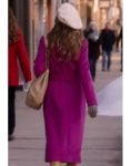 Juliet Film Christmas By Candlelight 2023 Erin Agostino Purple Coat.