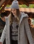 Lark Tv Series Virgin River S05 Elise Gatien Grey Hooded Coat
