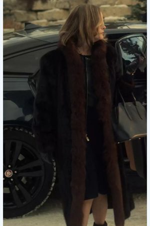 Lorraine Lyon Tv Series Fargo S05 Jennifer Jason Leigh Fur Trim Coat