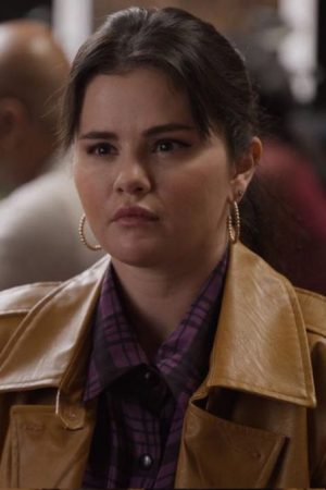 Mabel Mora Only Murders In The Building S03 Selena Gomez Brown Coat