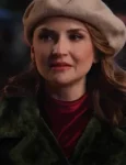 Rachael Leigh Cook Rescuing Christmas Movie 2023 Hooded Trench Coat
