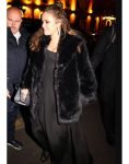 Selena Gomez Wedding Paris 2023 Black Coat