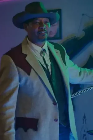 Terrence Howard Showdown At The Grand Movie 2023 George Fuller White Blazer.
