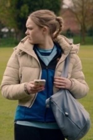 Abby Walker Series Fool Me Once 2024 Danya Griver Cropped Hooded Puffer Jacket