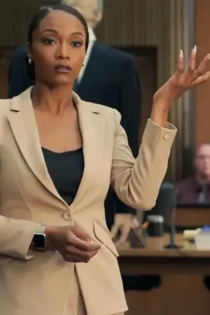 Andrea Freemann The Lincoln Lawyer S02 Yaya Dacosta Beige Blazer.
