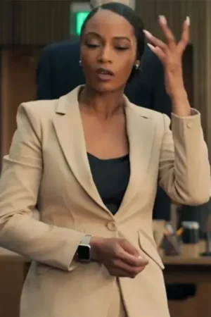 Andrea Freemann The Lincoln Lawyer S02 Yaya Dacosta Beige Blazer