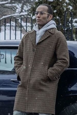 Anthony Fleming Power Book Iv Force Jp Gibbs Brown Checked Coat