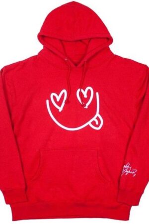 Bobby Mares Red Fleece Hoodie For Men