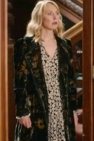 Caroline Burkett Tv Series Fool Me Once 2024 Hattie Morahan Floral Print Coat