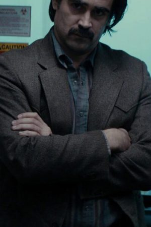 Colin Farrell True Detective Detective Ray Velcoro Gray Blazer.