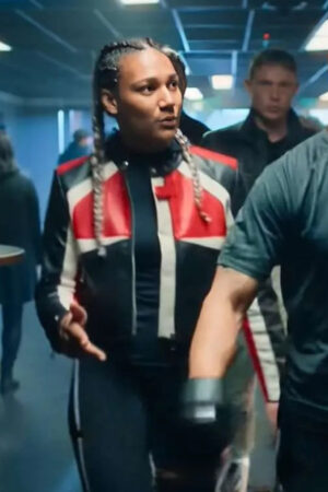 Cosima Film Sixty Minutes 2024 Marie Mouroum Leather Jacket.
