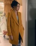 Eva Finn Tv Series Fool Me Once 2024 Adelle Leonce Yellow Coat