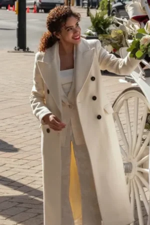 Ginny Miller Tv Series Ginny & Georgia Season 2 Antonia Gentry White Trench Coat.