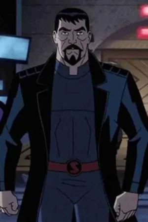 Justice League Gods And Monsters General Zod Black Leather Trench Coat.