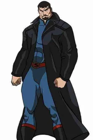 Justice League Gods And Monsters General Zod Black Leather Trench Coat