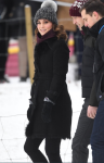 Kate Middleton Sweden Black Fur Belted Trench Coat