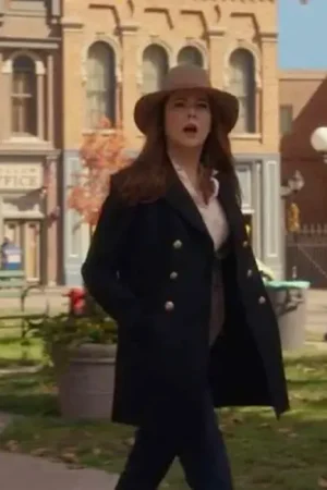 Lauren Graham Tv Series Gilmore Girls Lorelai Gilmore Black Coat.