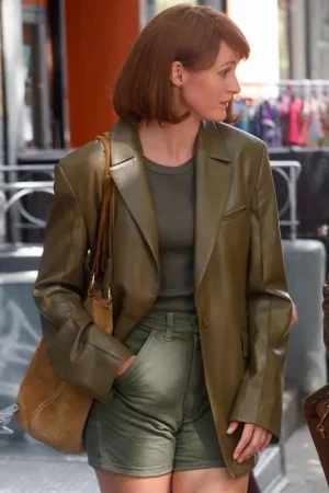 Renate Reinsve A Different Man 2024 Green Blazer