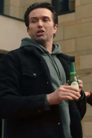 Shane Tessier Series Fool Me Once 2024 Emmett J Scanlan Black Shearling Jacket
